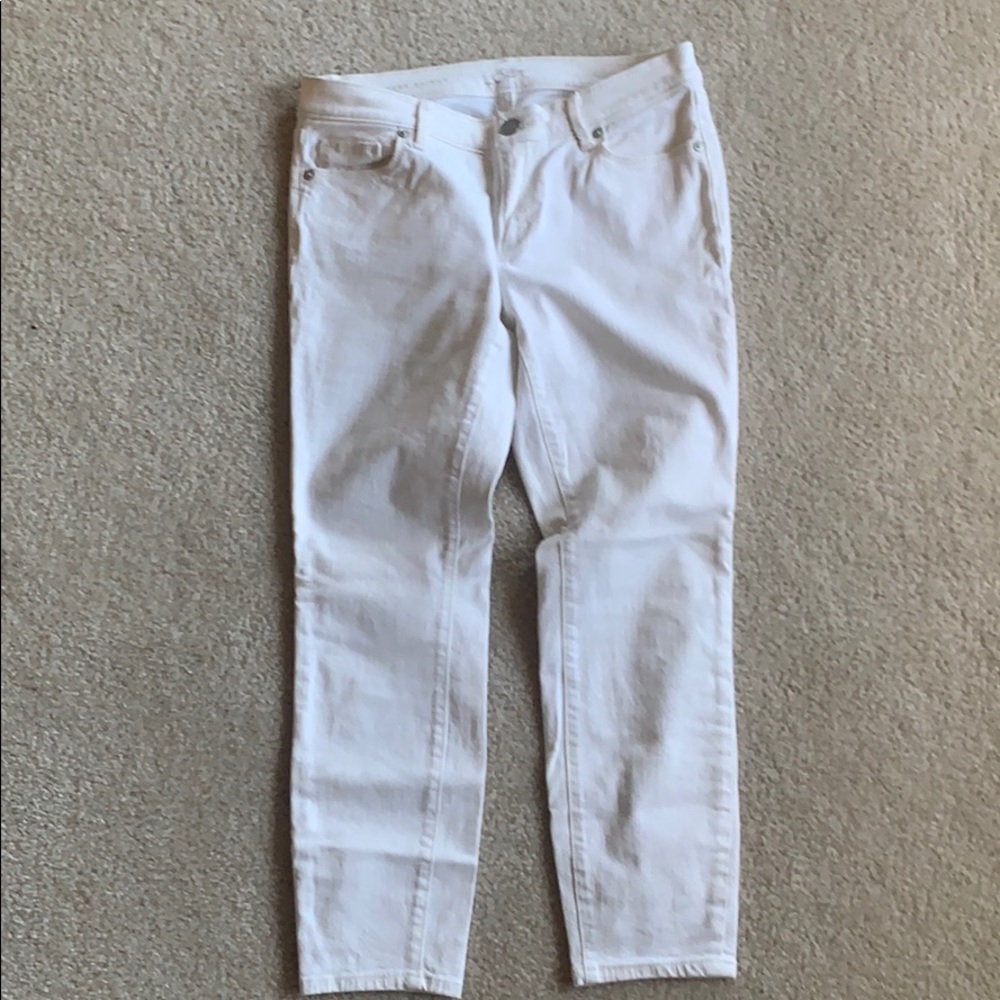 Petite White Jeans LOFT